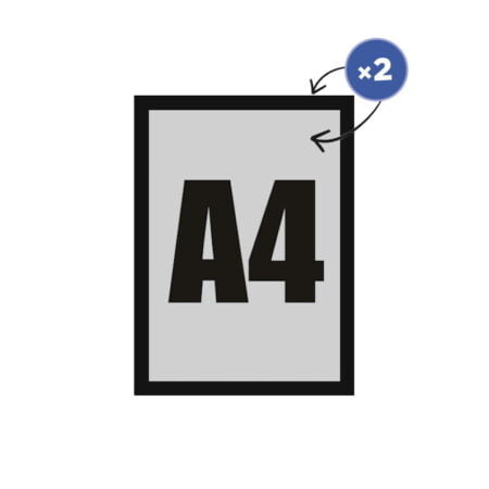 Ramka Magnetic Rewers A4 - czarna