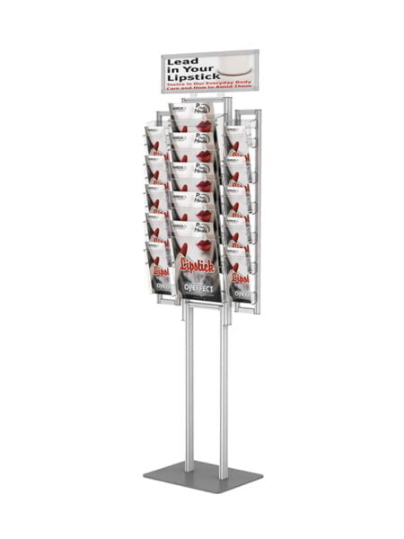 Składany stojak na ulotki 5x A4 + 10x DL