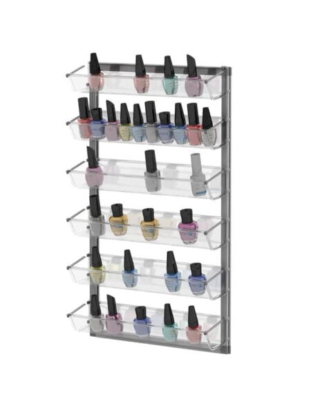 Naścienny stojak na lakiery do paznokci