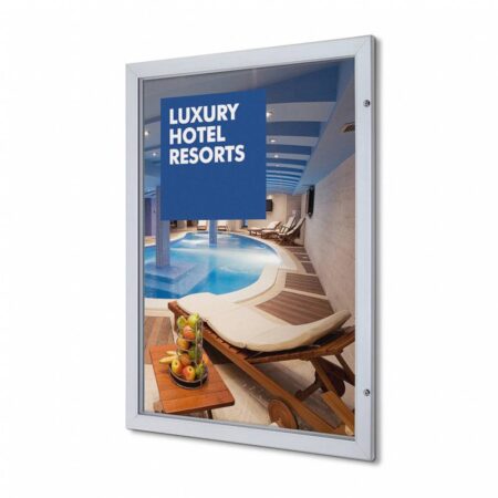 Zamykana na klucz rama plakatowa "PLUS"