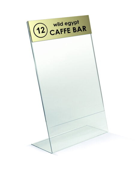 Stojaki na informacje A5 z logo