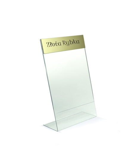 Stojaki na informacje A6 z logo