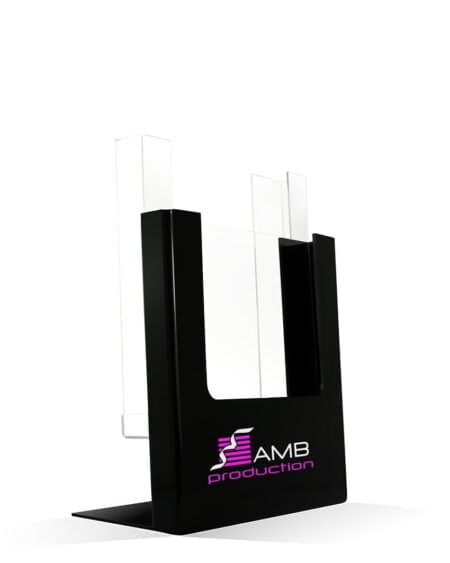 Stojaki A4 z logo BLACK 2xA4