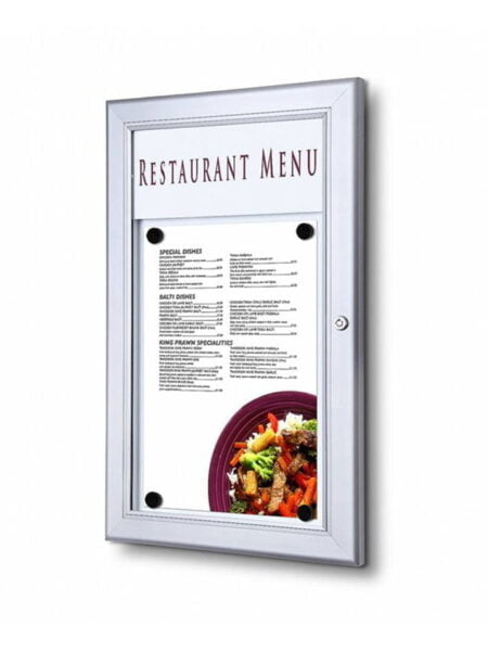 Gablota na menu z podświetleniem LED A4