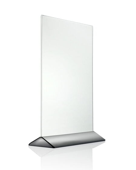 Stojaki informacyjne A4 z kolorową podstawą