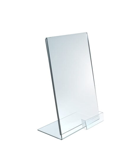 Stojak informacyjny na ulotkę DL z wizytownikiem