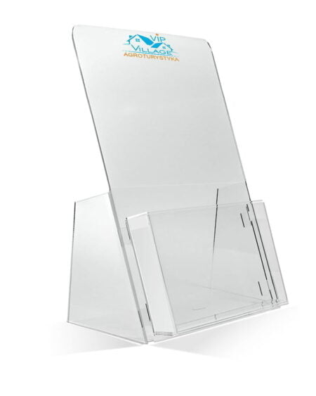 Stojak na ulotki A4 z logo