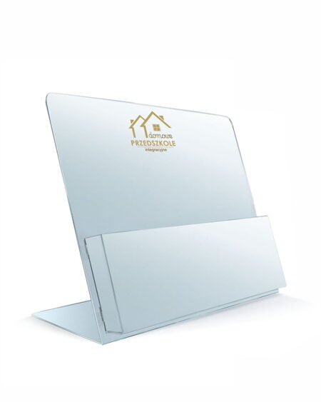 STOJAK NA ULOTKI A4 POZIOMO Z LOGO