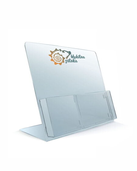 STOJAK NA ULOTKI A5 POZIOMO Z LOGO