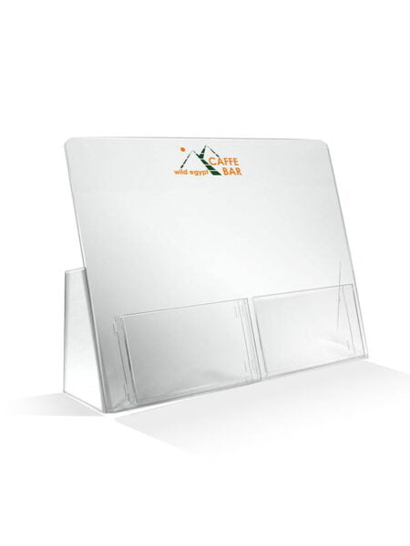 Stojak na ulotki A4 z drukiem UV 3 mm