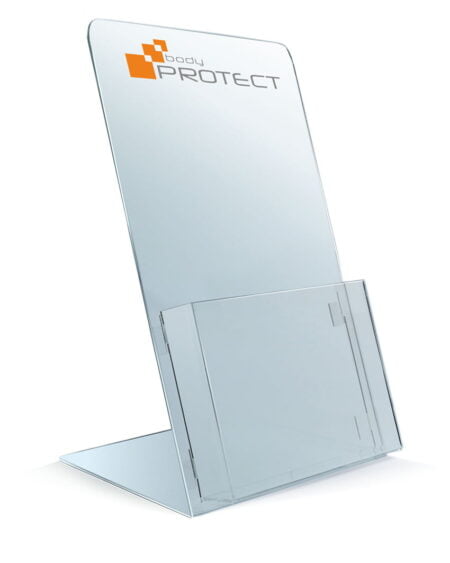 Stojak na ulotki A4 z logo