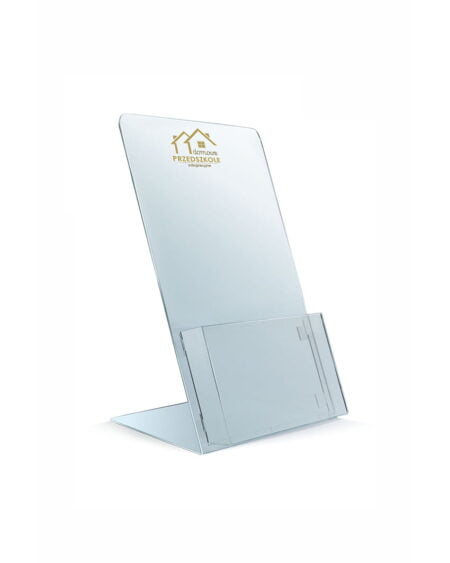 Stojak na ulotki DL z logo