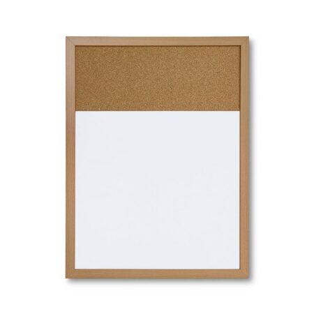 Biała tablica suchościeralno-korkowa