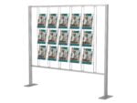 Ścianka prezentacyjna - 15 kieszeni na ulotki A4 w pionie